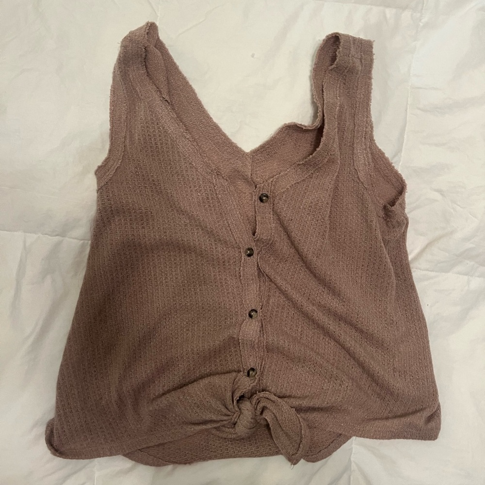Sweater ButtonDown Tank Top